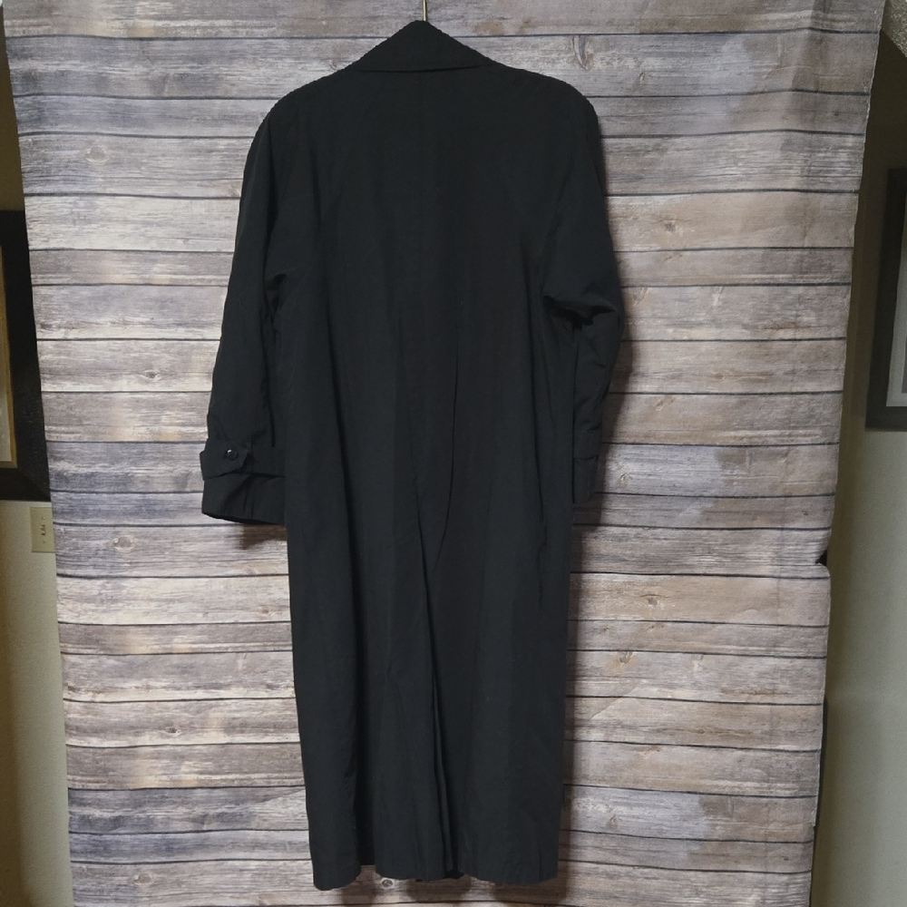 London Fog Charcoal Trench Coat - Picture 3 of 4